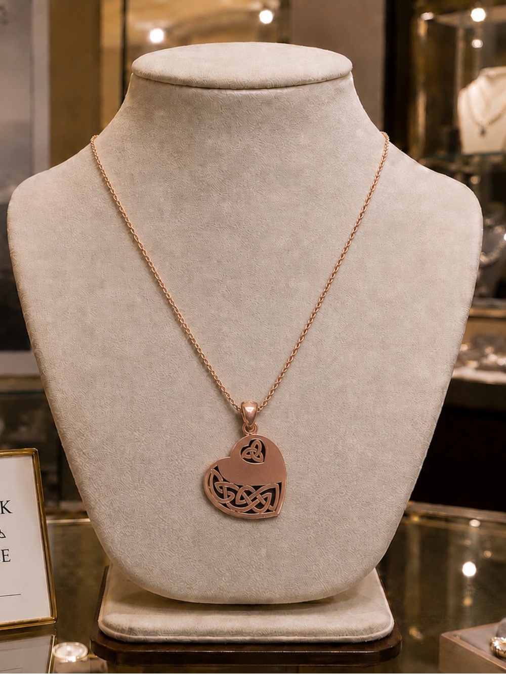 Celtic Heart Silver Necklace